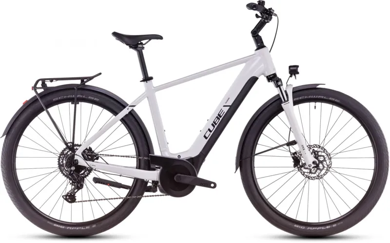 Cube Touring Hybrid One 625 Electric Bike in White